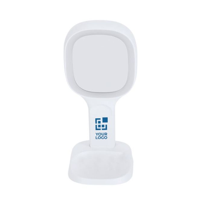 Specchio multifunzione con caricatore wireless e supporto per telefono