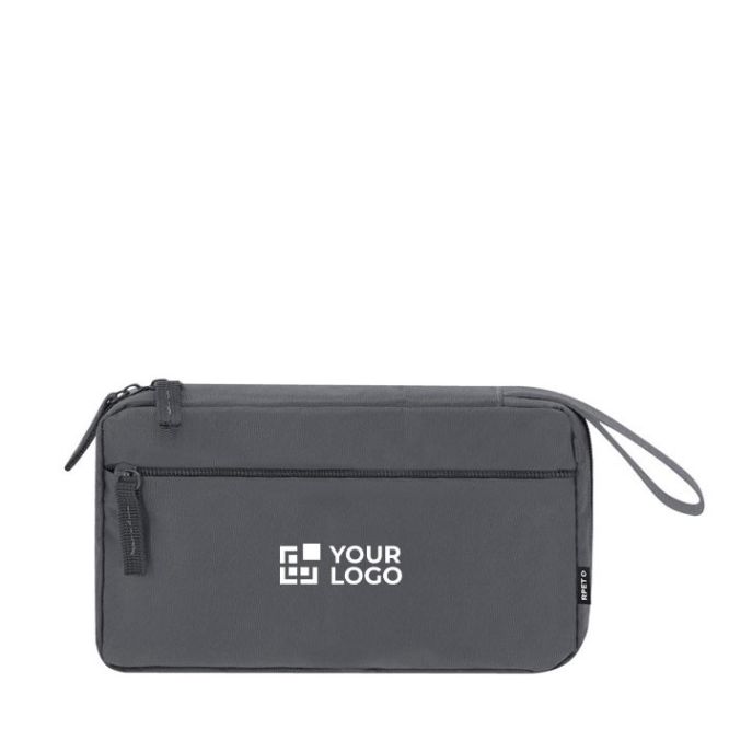 Astuccio organizer da viaggio in poliestere 900D rPET con varie tasche