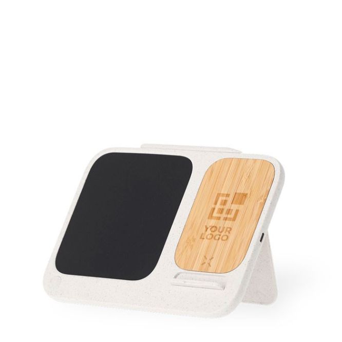 Supporto per cellulare con caricatore wireless 15W e lavagna digitale