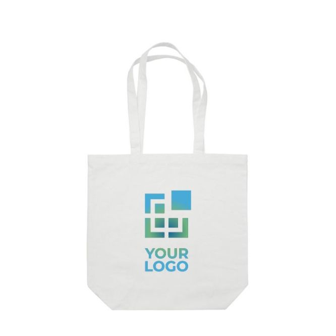 Shopper di vari colori con manici lunghi in cotone canvas 250 g/m²