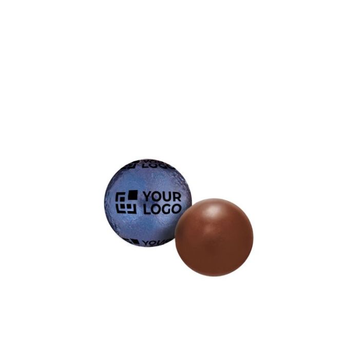 Cioccolatino sferico al latte con ripieno di nocciole da 12g