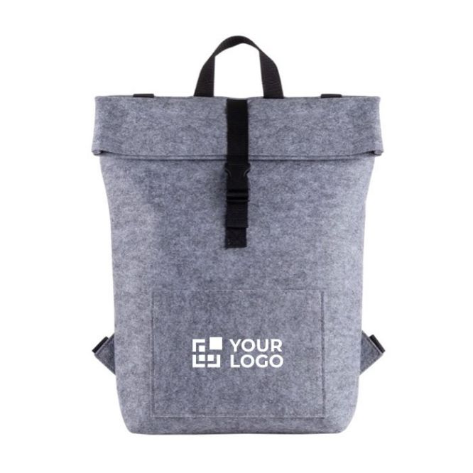 Zaino in feltro rPET 360 gr/m² con tasca interna per portatile 15.6''