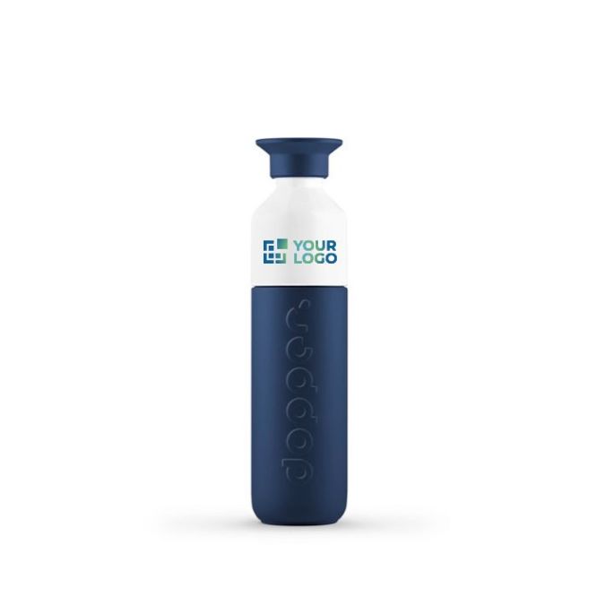 Borraccia publicitaria termica ed ecologica Dopper Insulated 350 ml color blu scuro vista area di stampa