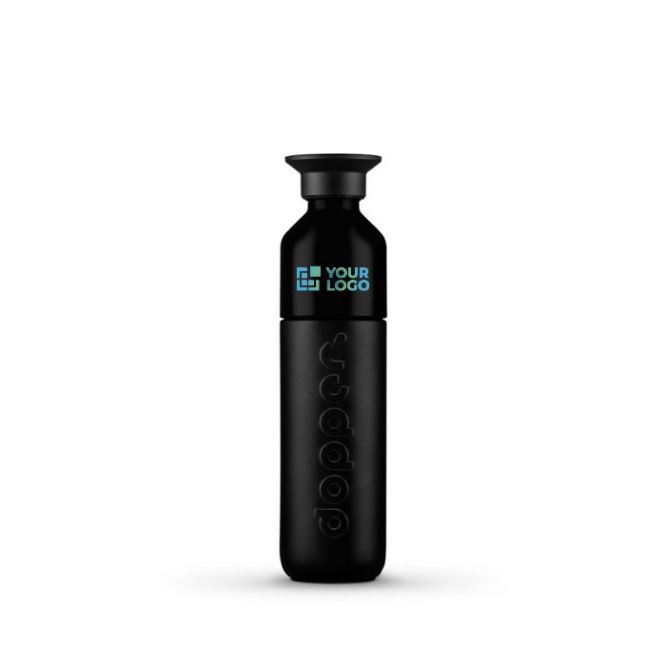 Borraccia termica ecologica Dopper Blazing Black Insulated 350ml color nero vista area di stampa