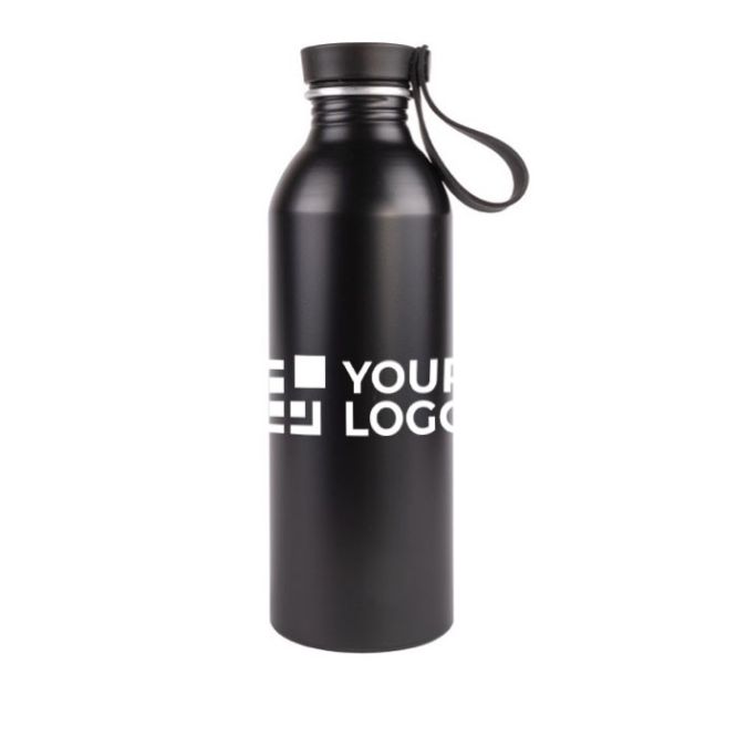 Borraccia in alluminio riciclato con tappo in legno e plastica 550ml