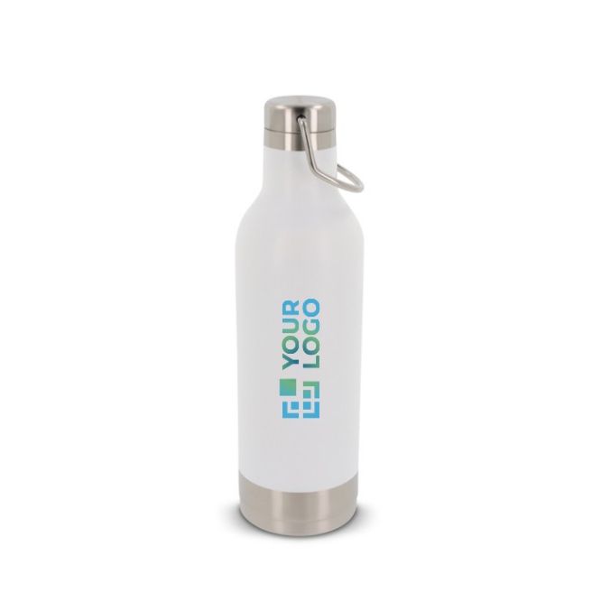 Borraccia ermetica in acciaio inox a doppia parete con manico 400ml