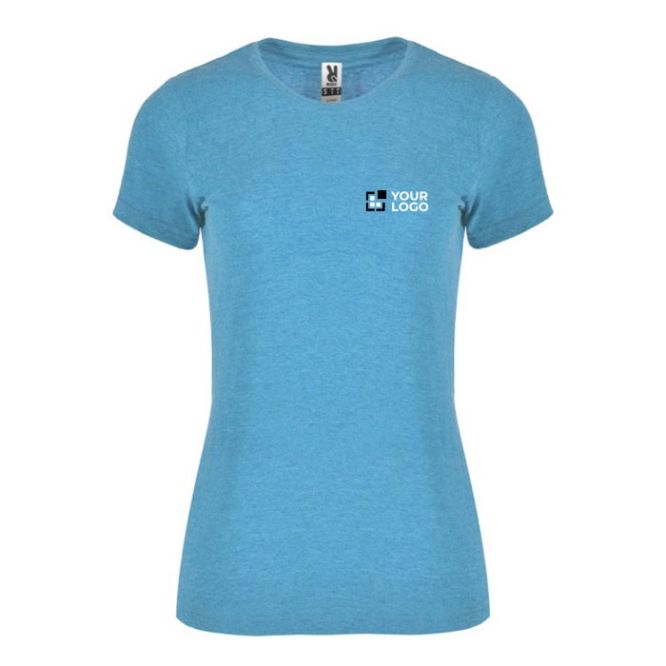 Maglietta da donna effetto mélange in cotone e poliestere 150g/m² Roly 