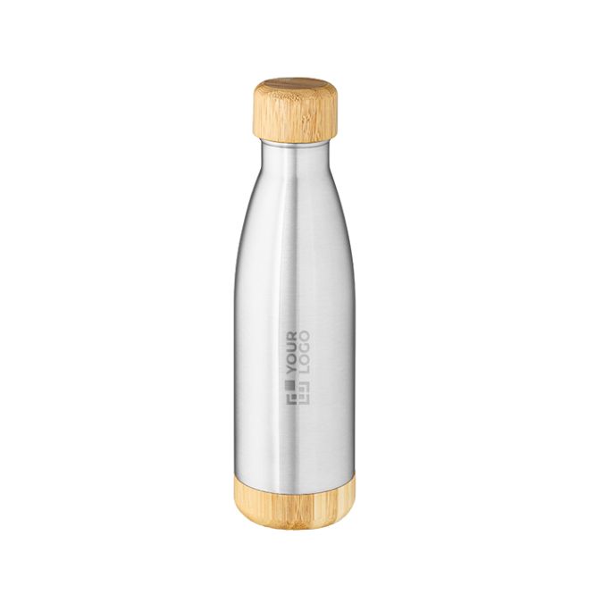 Borraccia in acciaio inossidabile riciclato con tappo in bambù 750ml