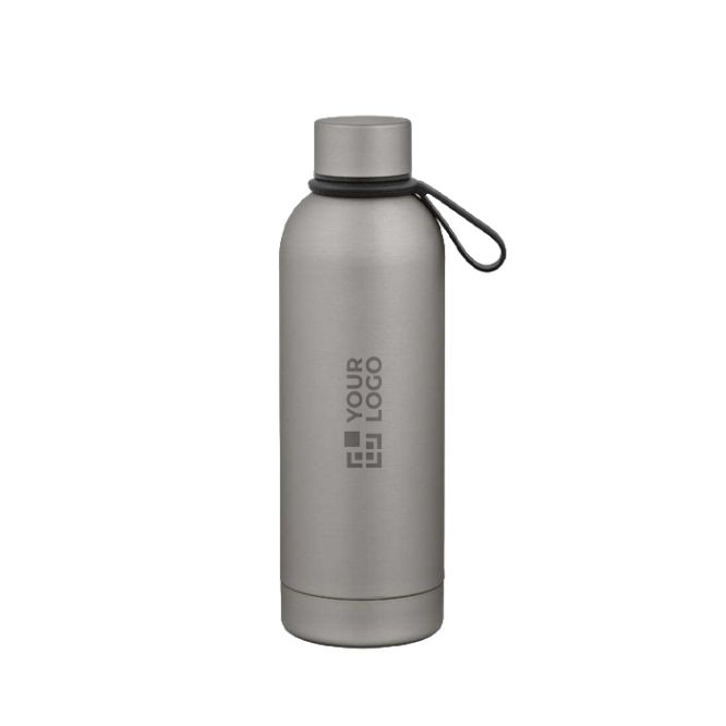 Borraccia termica in acciaio inox riciclato con manico in silicone 490ml