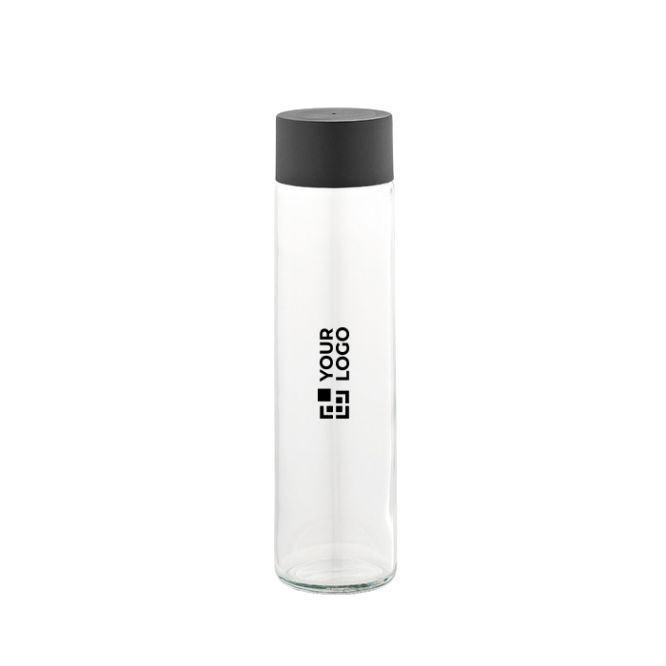Bottiglia cilindrica in vetro con tappo a vite antigoccia 520ml