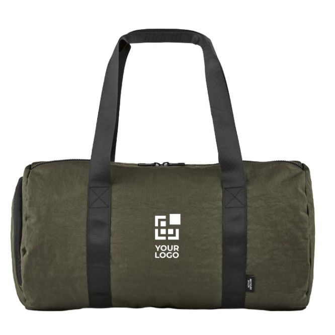 Borsa da palestra in nylon riciclato con scomparto per scarpe