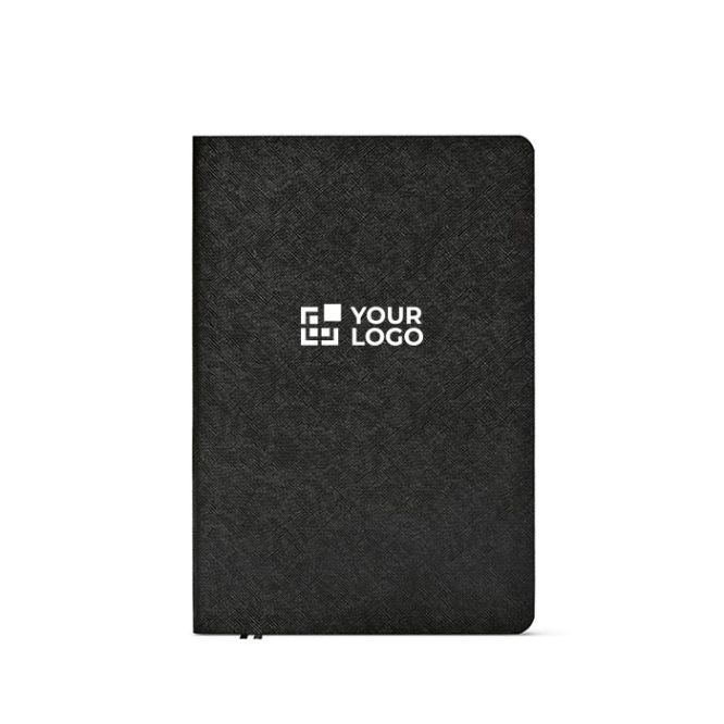 Taccuino A5 con copertina flessibile in pelle sintetica eco e pagine puntinate