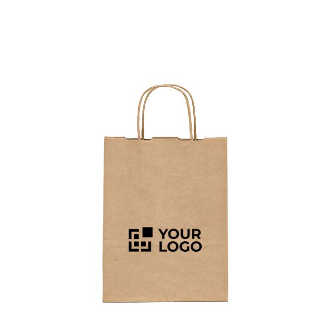 Borsa in carta kraft riciclata con certificazione FSC 115 g/m²