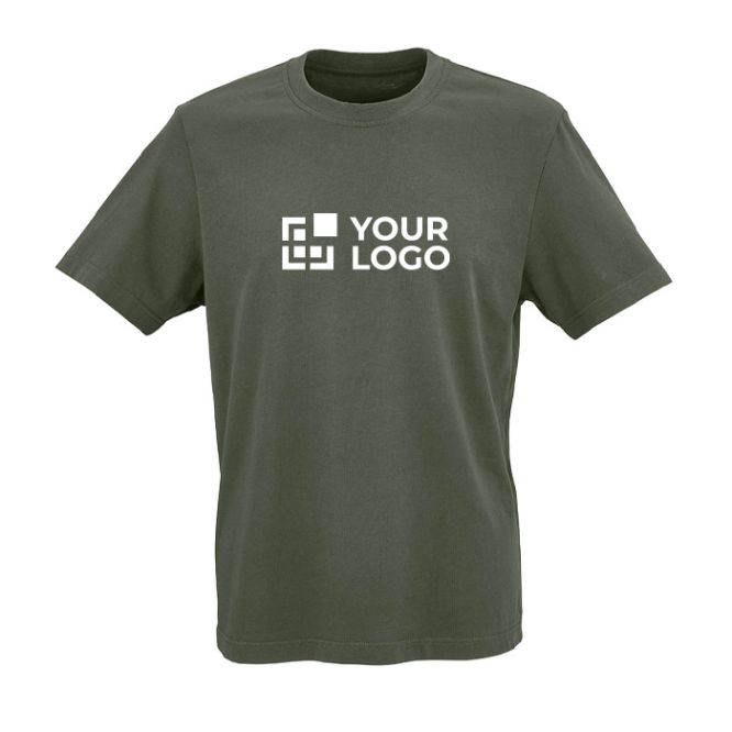 T-shirt unisex in cotone biologico con collo a costine 140 g/m2