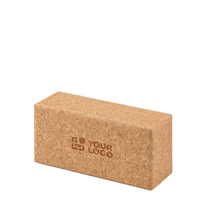 Blocco yoga in sughero antiscivolo per equilibrio e stretching