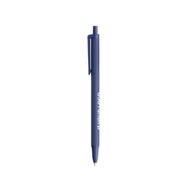 Penna a sfera in plastica con corpo in gomma Softfeel® e inchiostro blu BIC®