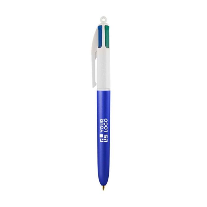 Penna a sfera in plastica stile ghiacciato con inchiostro in 4 colori BIC®