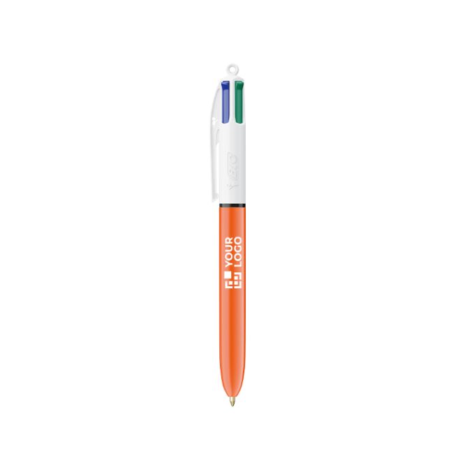 Penna a sfera in plastica con scrittura fine da 0,8 mm e 4 inchiostri colorati BIC®