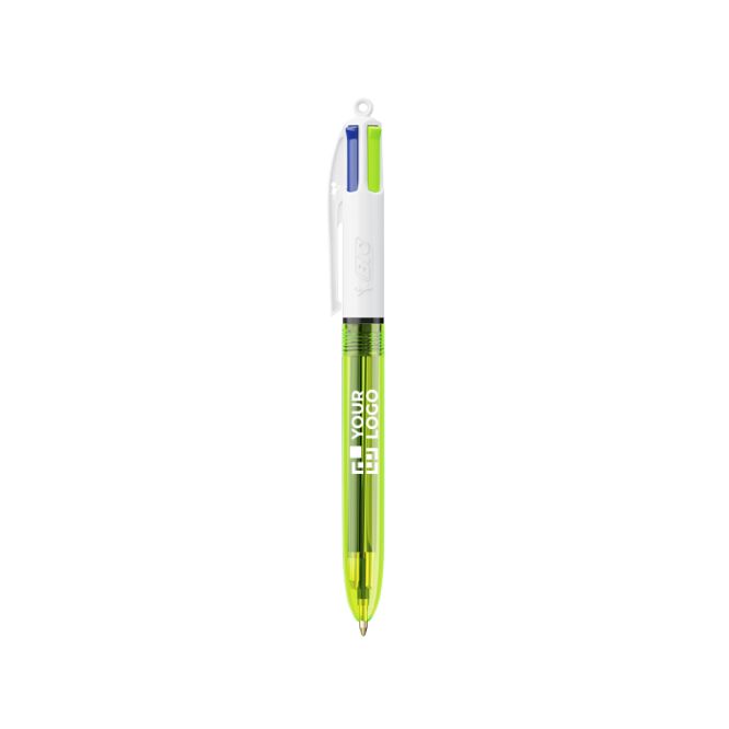 Penna in plastica con evidenziatore a punta fine e inchiostro 4 colori Fluo BIC®