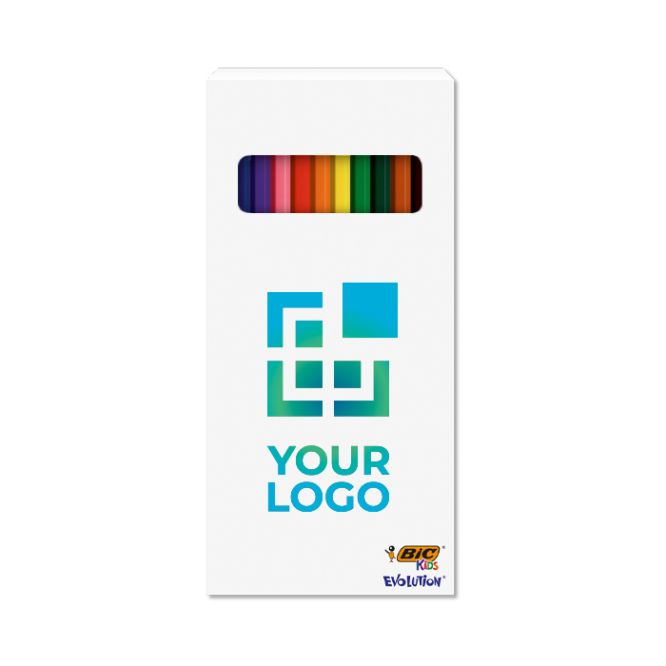 Set da colorare riciclato con certificazione FSC® e 12 matite BIC®