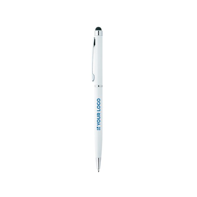 Penna a sfera in metallo con puntatore touch e inchiostro blu Sleek Stylus BIC®