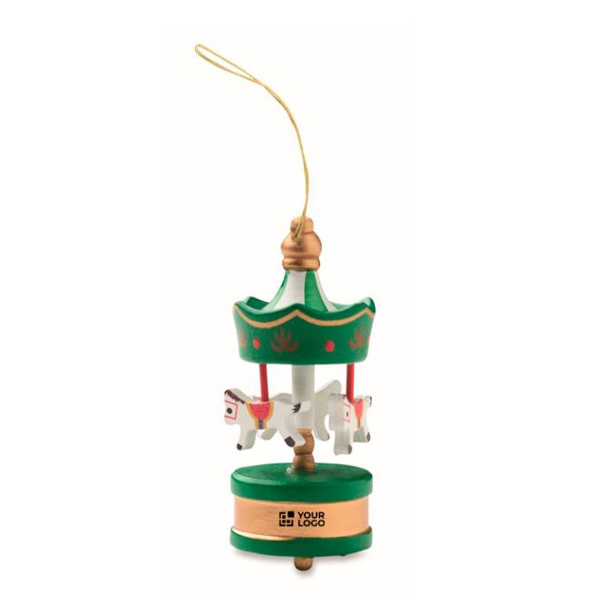 Decorazione a carillon in legno da appendere all’albero di Natale
