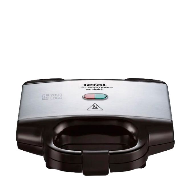 Griglia a contatto con piastre antiaderenti e chiusura sicura Tefal