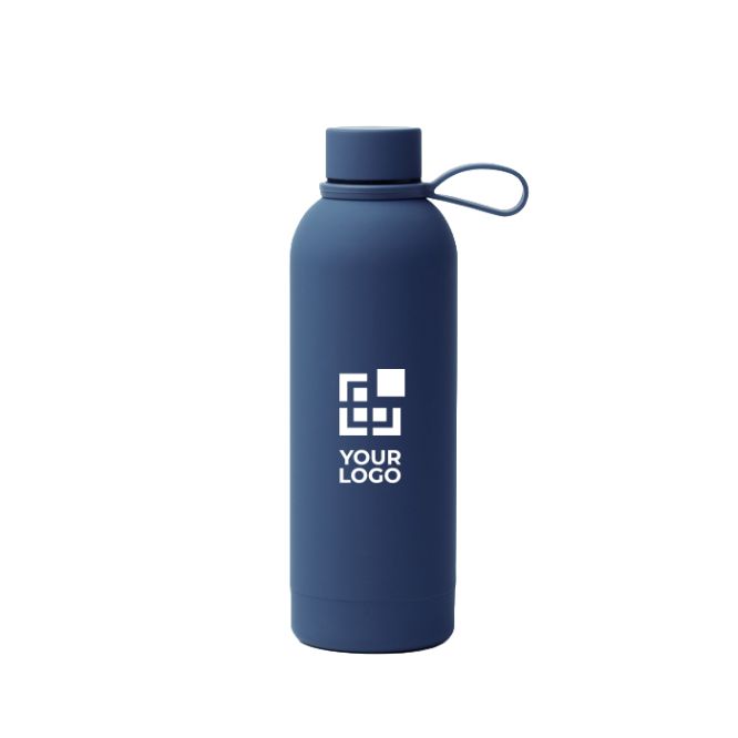 Borraccia termica in acciaio inox riciclato con maniglia in silicone morbido 500 ml