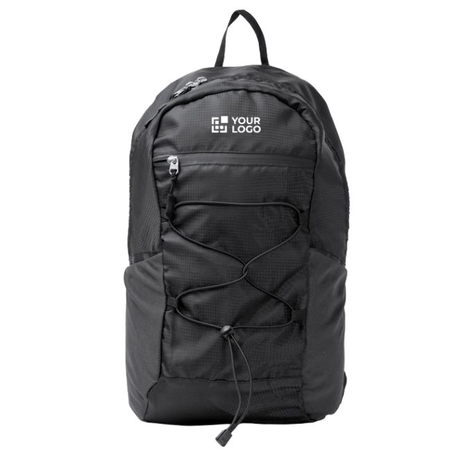 Zaino sportivo con tasche in rete e cordini elastici