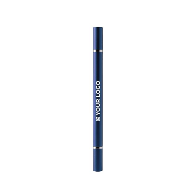 Penna 2 in 1 con finitura metallizzata, matita infinita e inchiostro blu