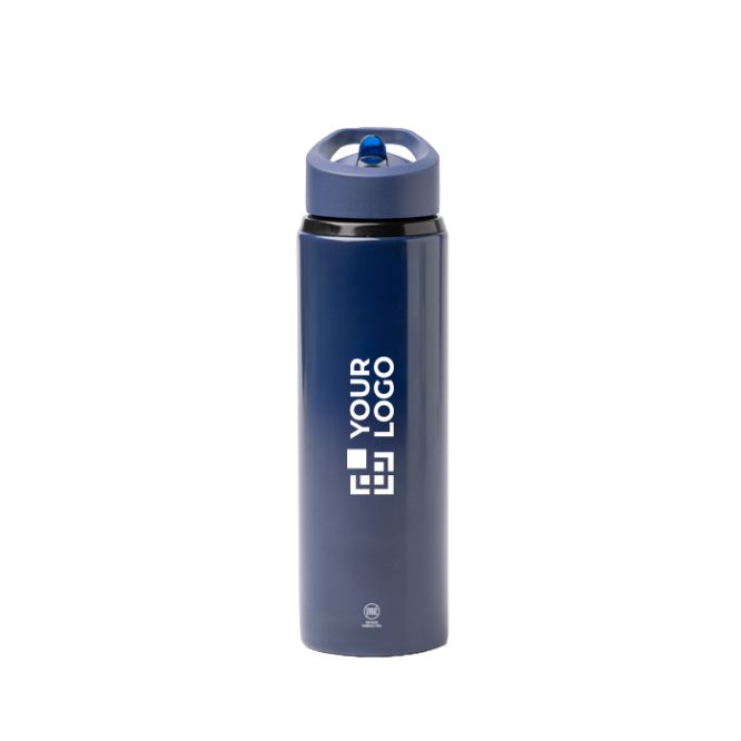 Borraccia antigoccia in acciaio inox riciclato con manico e cannuccia 700ml