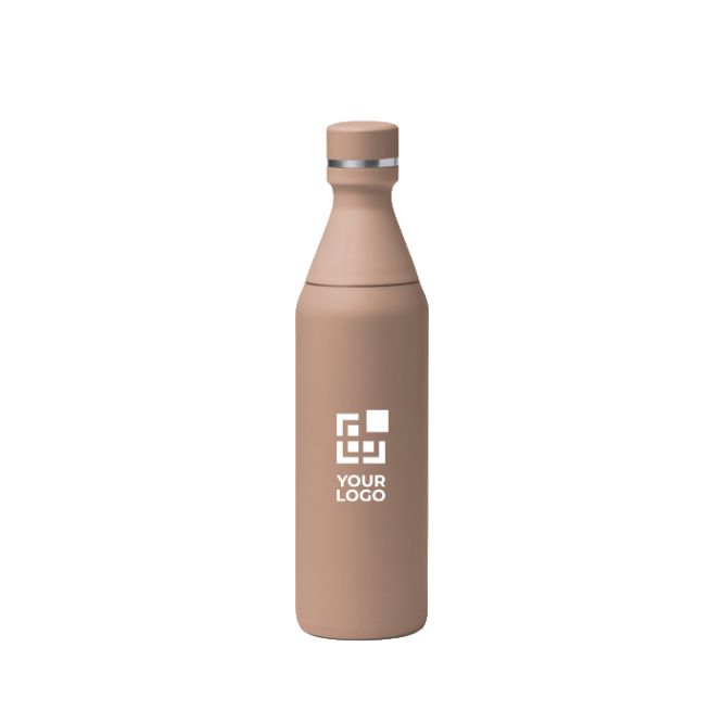 Borraccia termica in acciaio inox con doppia apertura e tappo 550ml