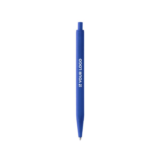 Penna a scatto con fusto esagonale opaco, inchiostro blu