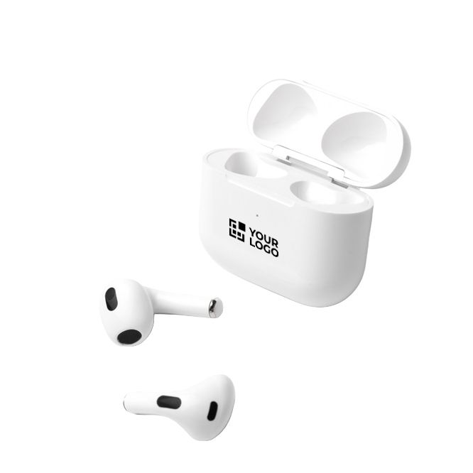 Auricolari wireless in plastica con vivavoce e Bluetooth