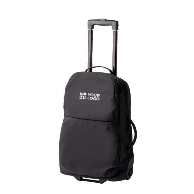 Trolley in nylon riciclato con scomparti organizzati e maniglie