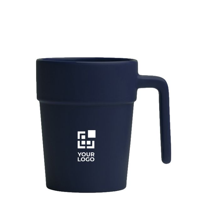 Tazza in ceramica con manico ergonomico e interno coordinato 250ml