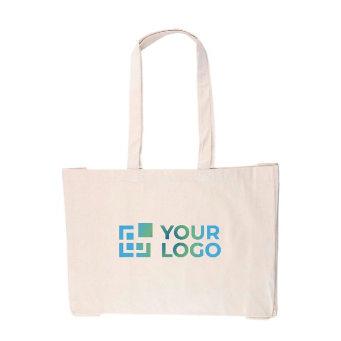 Shopper in cotone naturale Oeko-Tex® da 220 g/m2