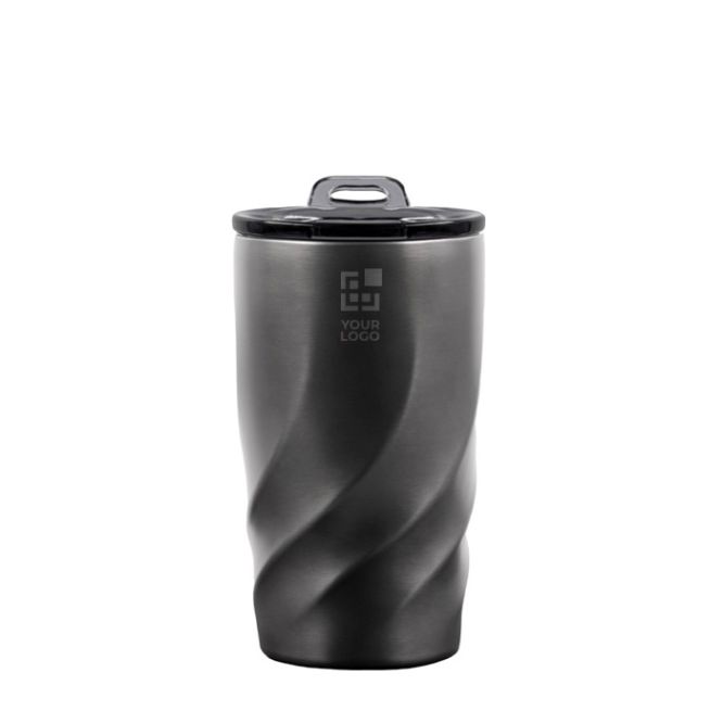 Tazza da viaggio in acciaio inox riciclato da 400ml BrandCharger