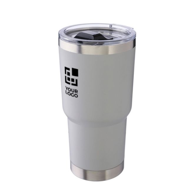 Bicchiere termico impilabile in acciaio inox a doppia parete da 590 ml