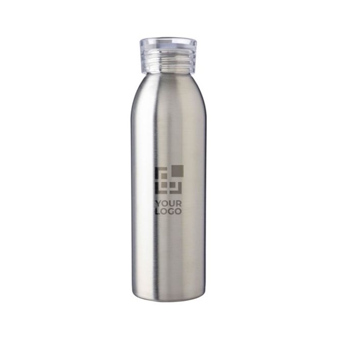 Borraccia in acciaio inox con tappo e cinturino coordinati 650 ml