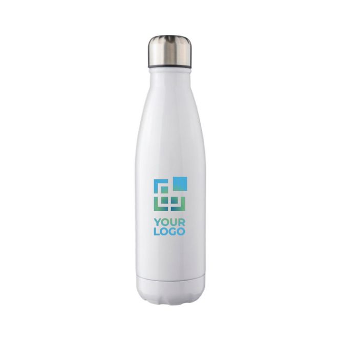 Borraccia in acciaio inox con tappo a vite argentato 650 ml