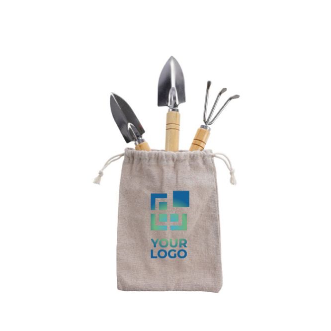 Set attrezzi da giardino in acciaio inox confezionati singolarmente