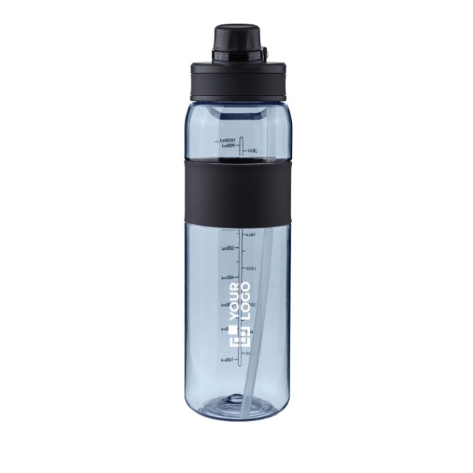 Borraccia in plastica con doppia modalità di bevuta dal tappo da 900ml
