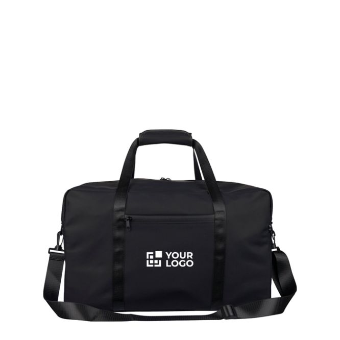 Borsa sportiva e da viaggio in pelle sintetica riciclata con doppia maniglia