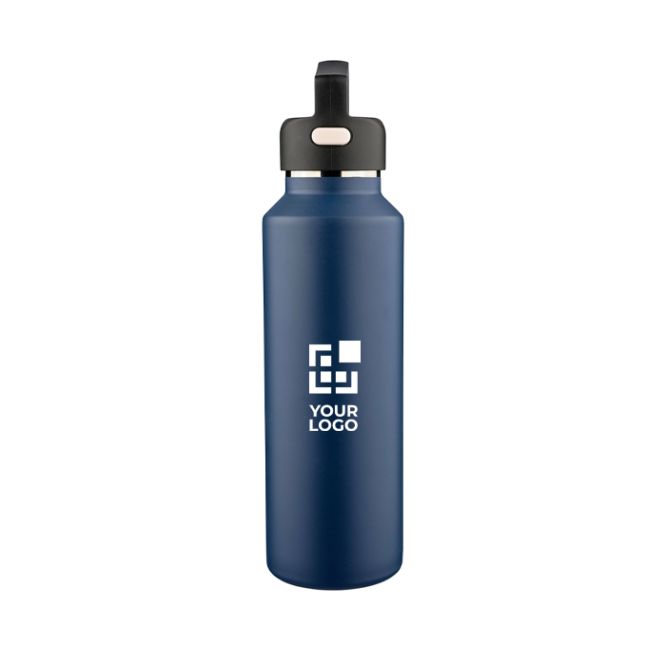 Borraccia in acciaio inox a doppia parete con tappo da trasporto 600 ml