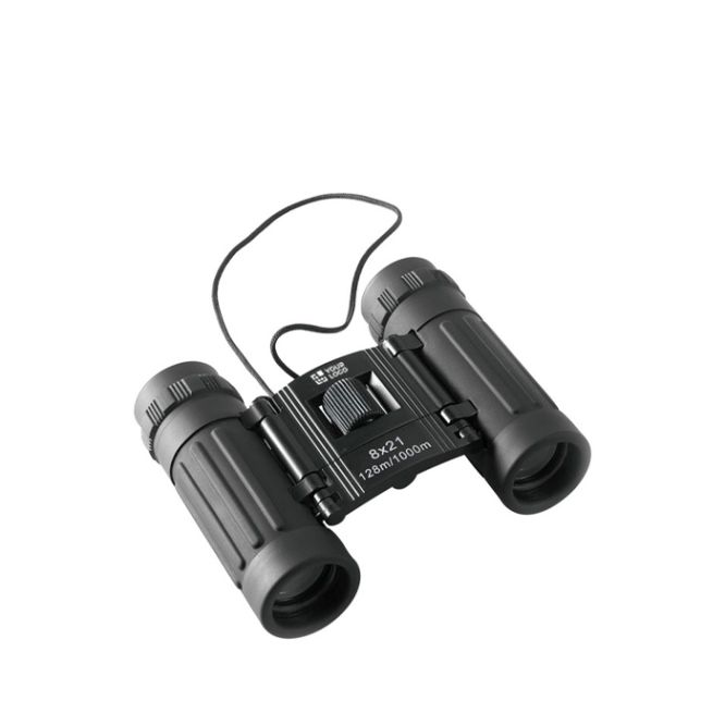 Binocolo in alluminio e gomma zoom 8 x 21 con custodia coordinata