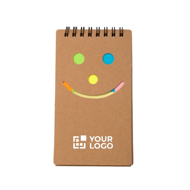 Blocchetto con 50 pagine a righe e 150 memo sticker