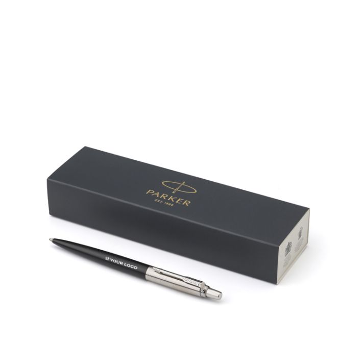 Penna in acciaio inox Parker Jotter Core con inchiostro blu