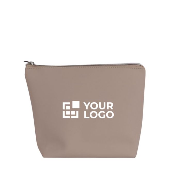 Beauty case in ecopelle personalizzabile con cerniera coordinata