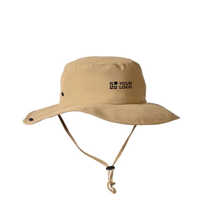 Cappello da avventura regolabile stile safari in nylon e poliestere